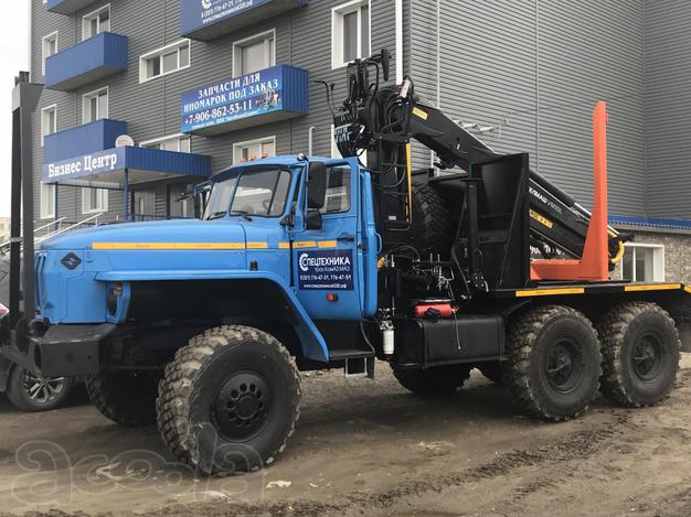 Лесовозы Урал 55571, 2020 г.в. с манипуляторами и прицепами роспусками